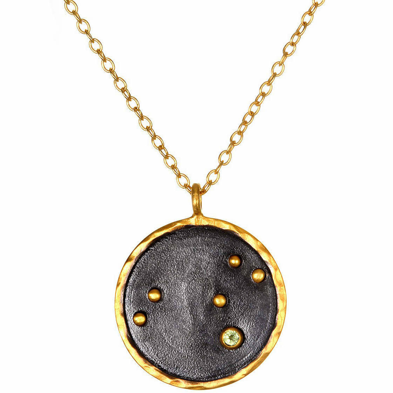 Moonstone Necklace - Leo Zodiac Constellation – Moon Magic