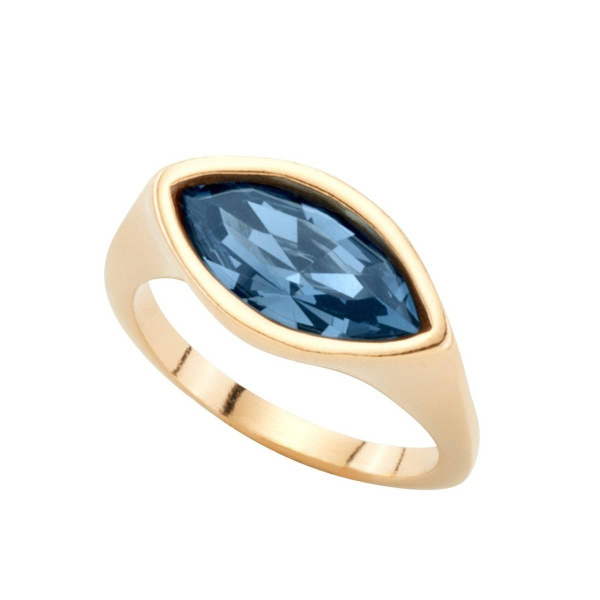 Unode50 Pop Eye Ring Blue Gold Jewelry