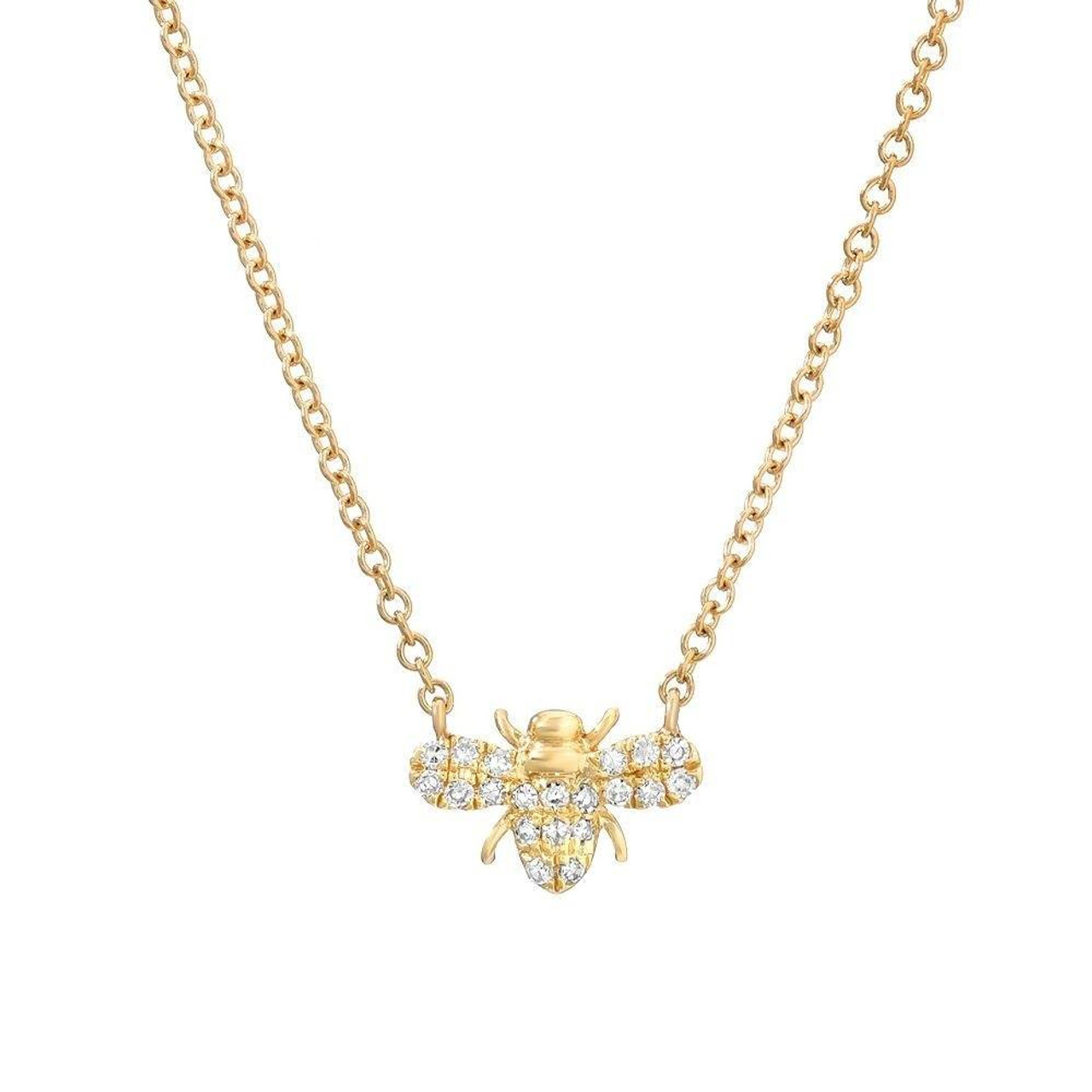 Sabrina Designs 14k Gold Diamond Bumble Bee Necklace - KNVS025B – Sabrina  Design
