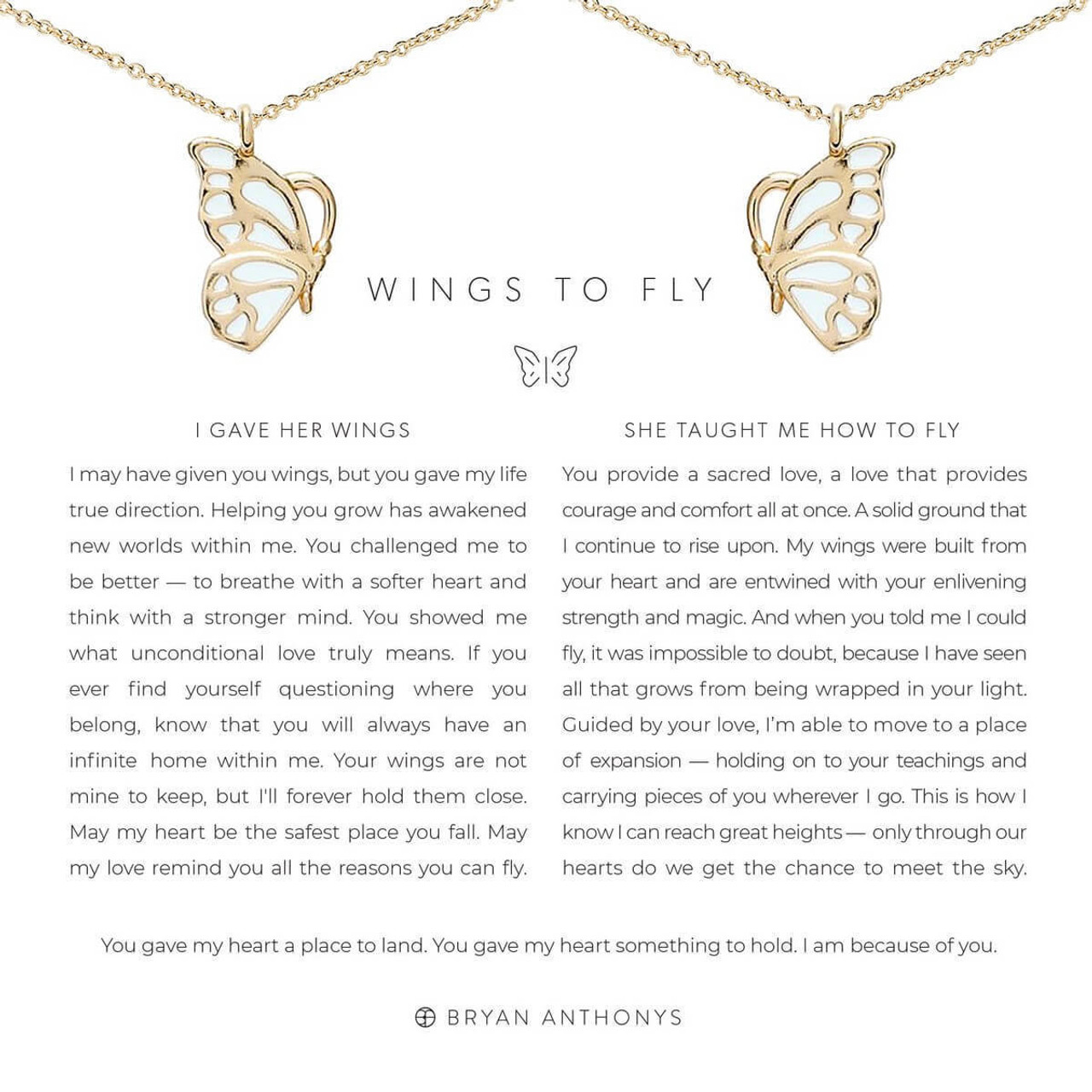Wings to fly necklace Clearance