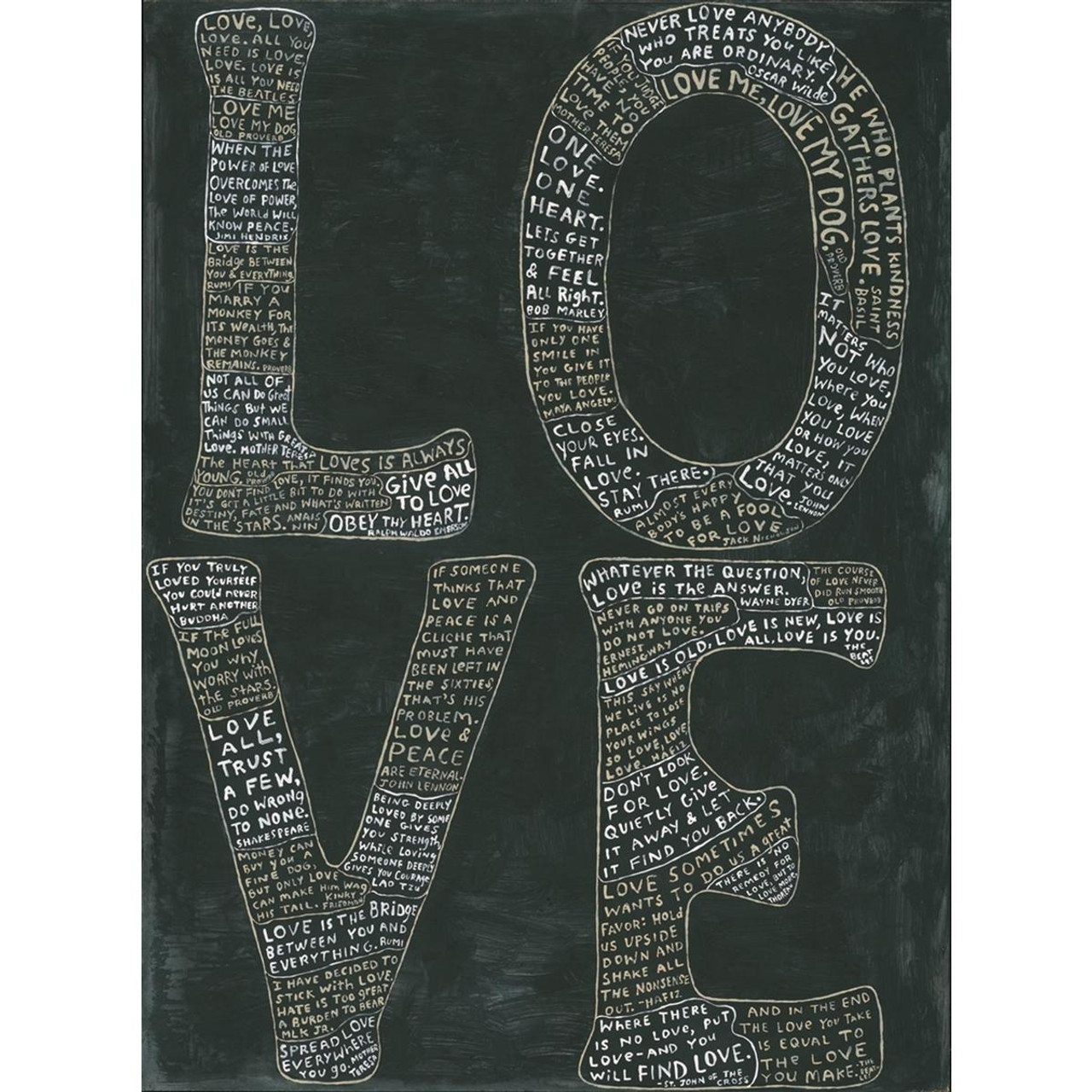 L-O-V-E Art Print