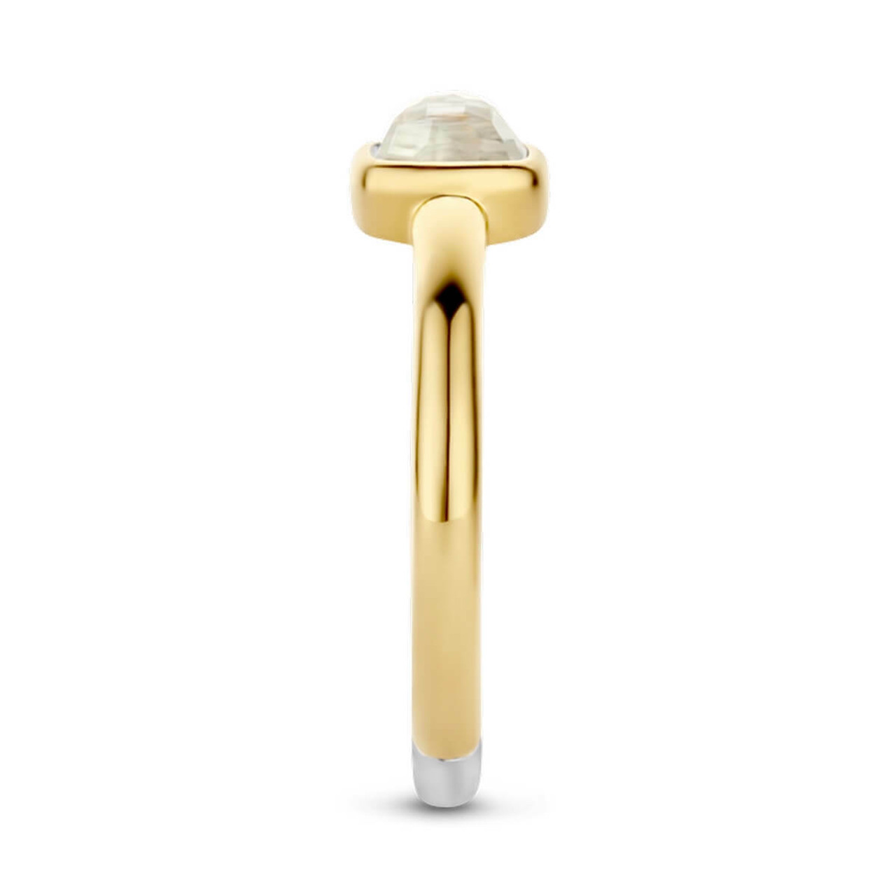 Square Cut Mother of Pearl Gold Milano Ring by Ti Sento | Giving Tree ...