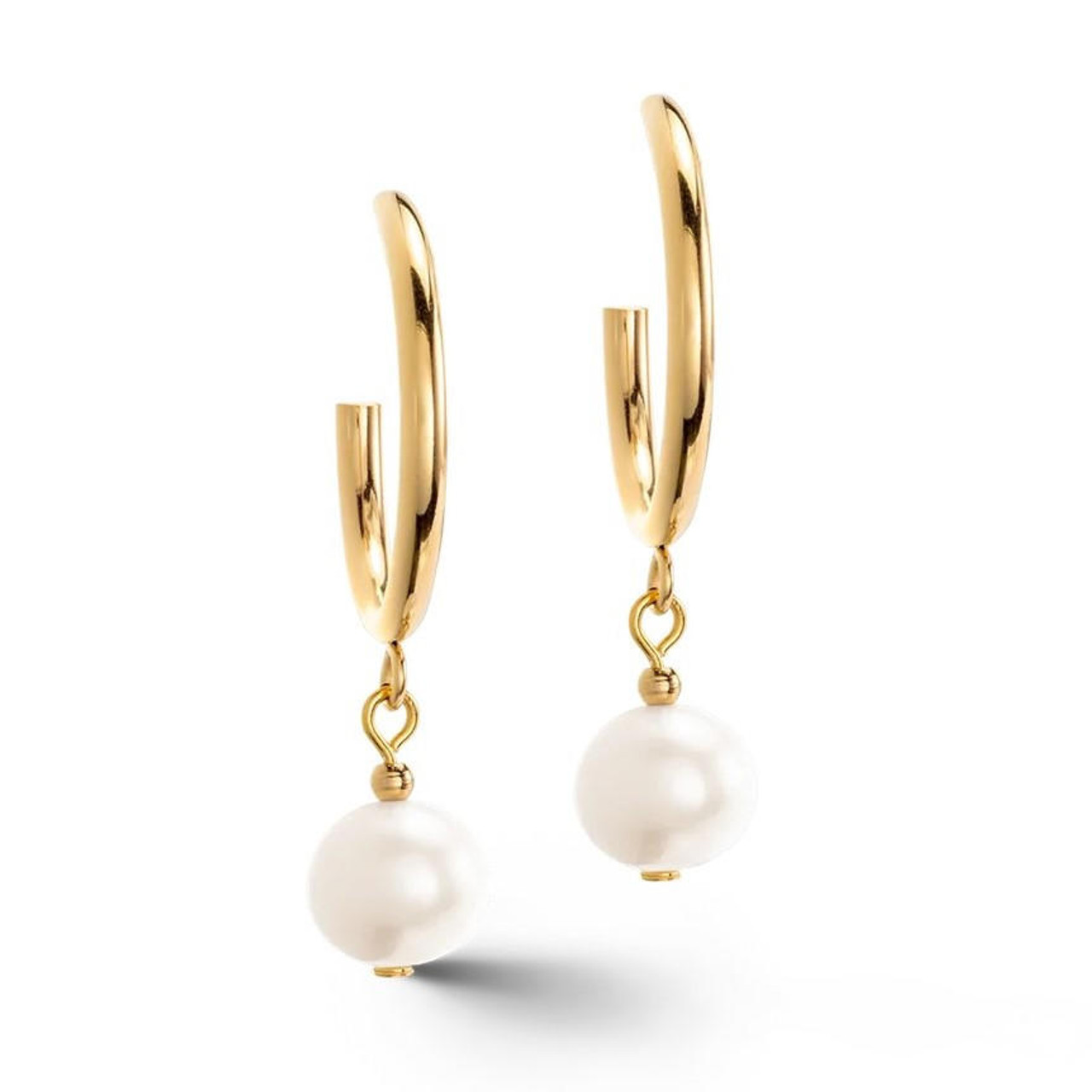 Zia - Baroque pearl earrings Gold plated vintage accessories Bridal gift -  Shop The Lustre Handcraft Earrings & Clip-ons - Pinkoi