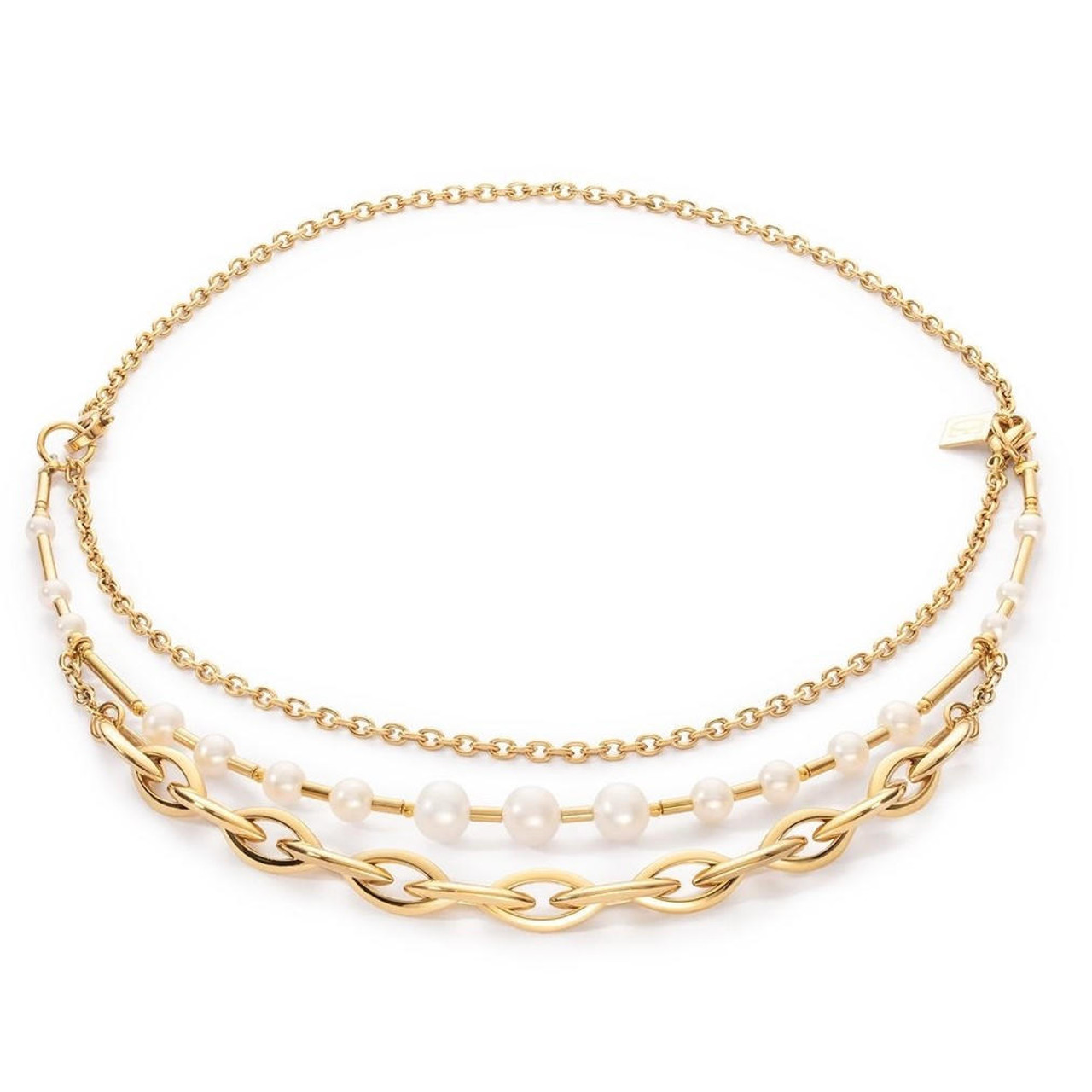 Multi link chain necklace Silver | Rosefield Official