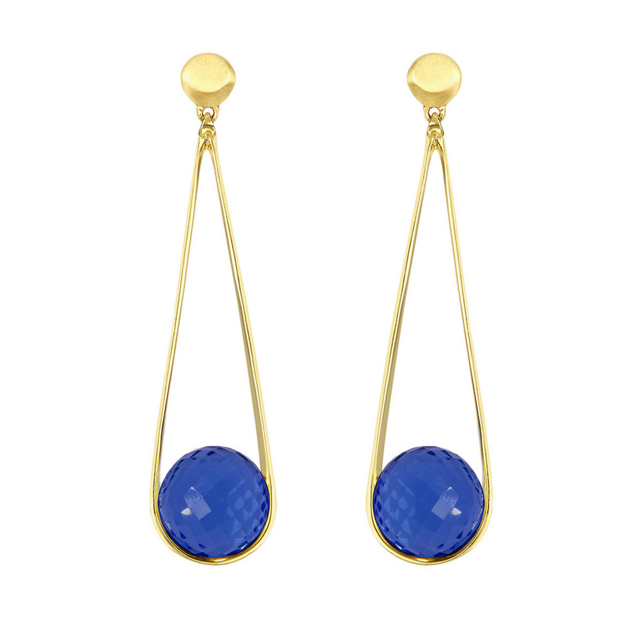 Yellow Chimes Earrings  Buy Yellow Chimes Dark Blue Classic Leafy Design  Crystal Drop Earrings Online  Nykaa Fashion