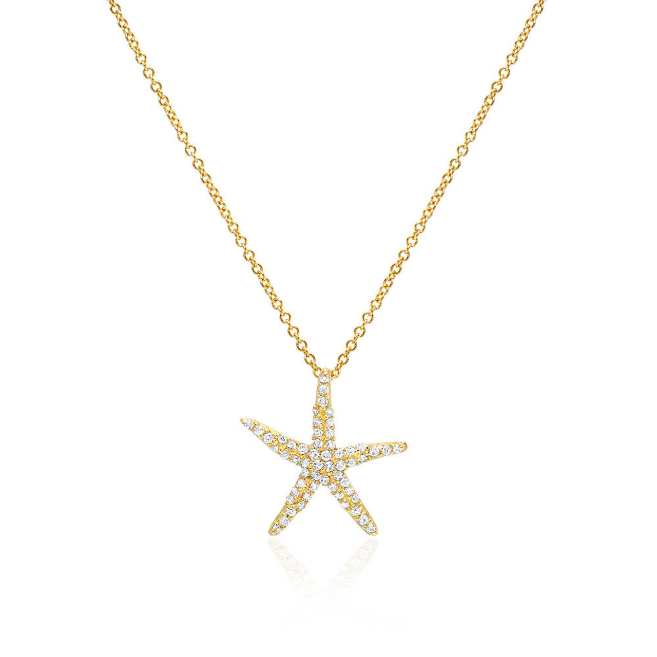 14k Gold Starfish Necklace – Cape Cod Jewelers