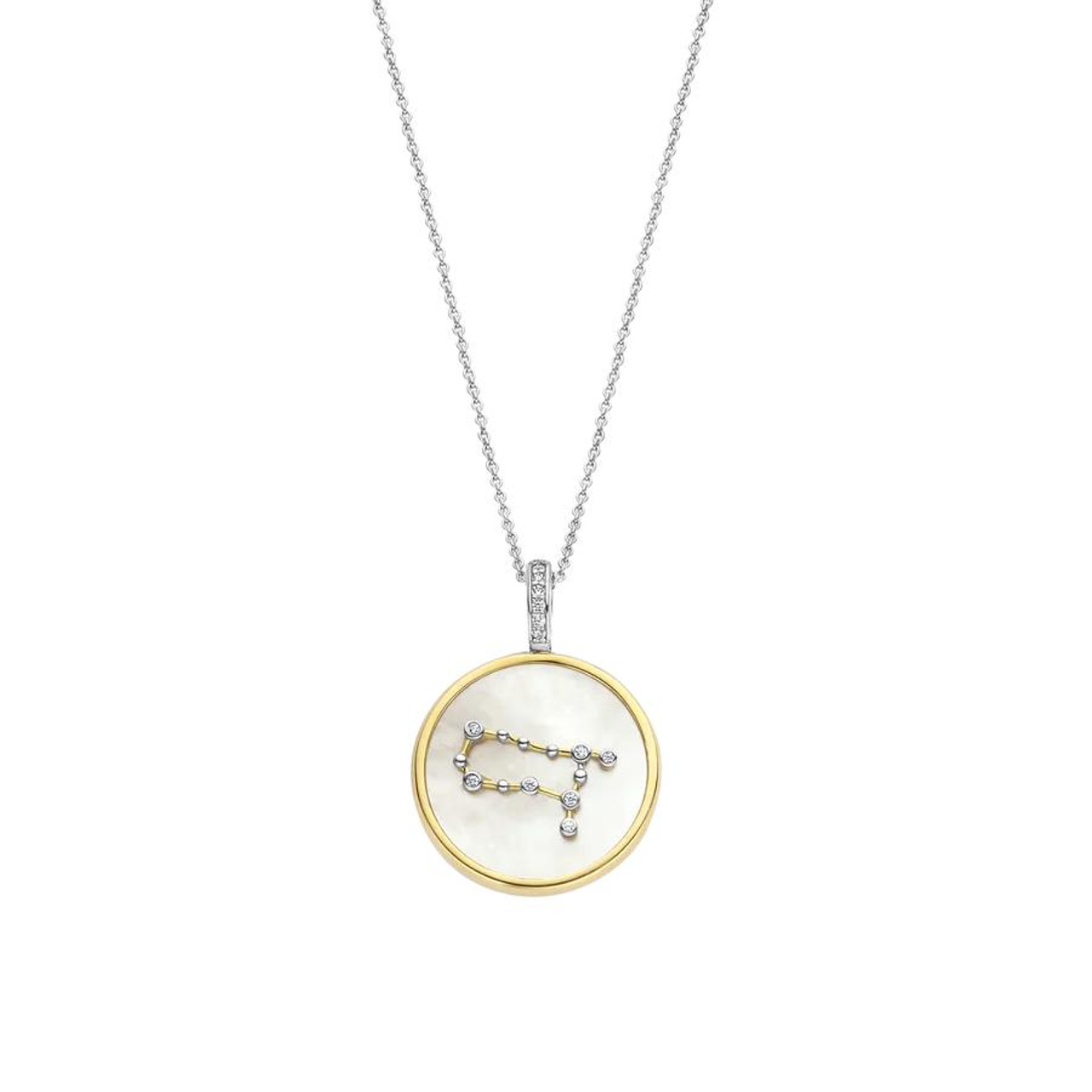 Gemini Zodiac Necklace | Eco-Friendly Gold Coin Pendant by FUTURA