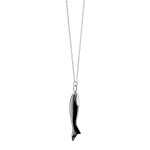 Monica Rich Kosann "Perseverance" Black Ceramic Fish Charm Necklace Monica Rich Kosann "Perseverance" Black Ceramic Fish Charm Necklace
