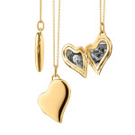 Monica Rich Kosann Slim 18K Gold Heart Locket Necklace Monica Rich Kosann Slim 18K Gold Heart Locket Necklace