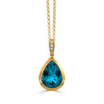 Doves by Doron Paloma Pear Shaped London Blue Topaz Pendant Doves by Doron Paloma Pear Shaped London Blue Topaz Pendant