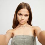 UNOde50 Ser Intrepida Silver Necklace