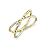 Shy Creation Yellow Gold Bridge Ring Shy Creation Yellow Gold Bridge Ring