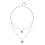 UNOde50 Ser Expresiva Double Necklace - Diamond Crystal