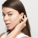 UNOde50 Ser Expresiva Drop Heart Earrings - Gold