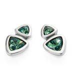 UNOde50 Ser Camaleonica Two Stone Earrings - Silver