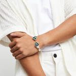 UNOde50 Ser Camaleonica Two Stone Bracelet - Silver