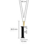 Ti Sento Milano Letter Pendant - F Ti Sento Milano Letter Pendant - F