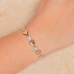 Shy Creation Pave Heart Bracelet