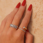 Shy Creation Diamond Wrap Ring in Yellow Gold Shy Creation Diamond Wrap Ring in Yellow Gold