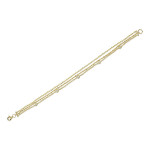 Shy Creation Diamonds by the Yard Faceted Ball Chain Bracelet in Yellow Gold