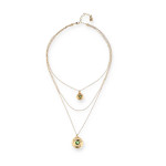 UNOde50 Ser Intuitiva Multi Strand Green Eyes Necklace