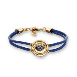 UNOde50 Ser Intuitiva Navy Eye Bracelet in Gold