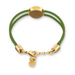 UNOde50 Ser Intuitiva Green Eye Bracelet in Gold