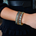 Freida Rothman The Honor Bangle Gold + Rhodium