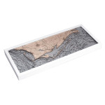 Nautical Wood Maps Mexico Beach to Bald Point 