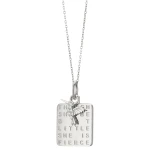 Monica Rich Kosann "She is Fierce" Sterling Silver Necklace with Sapphire