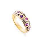 Alex Sepkus Candy Dome Ring - Pink and Purple Mix Alex Sepkus Candy Dome Ring - Pink and Purple Mix