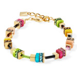 Coeur de Lion Boho Sunset Cube Bracelet - Rainbow