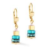 Coeur de Lion Boho Sunset Cube Earrings - Rainbow