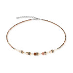 Coeur de Lion Sparkling Princess Necklace - Mocha Mousse 