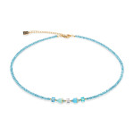 Coeur de Lion Joyful Colours Update Necklace - Gold - Turquoise 