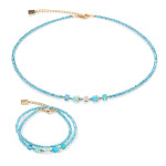 Coeur de Lion Joyful Colours Update Necklace - Gold - Turquoise 