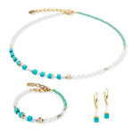 Coeur de Lion Princess Fusion Necklace - Pearls - Turquoise 