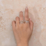 Shy Creation Diamond Pear Ring