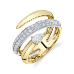 Shy Creation Diamond Pear Ring