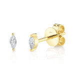 Shy Creation Diamond Marquise Stud Earring 