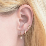 Shy Creation Diamond Star Stud Earrings