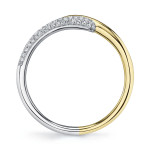 Shy Creation Diamond Pave Overlap Ring