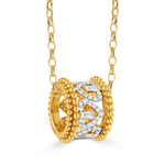 Byzantine Diamond Hearts Barrel Pendant