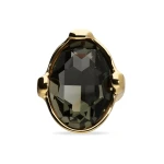 UNOde50 Ser Deslumbrante Large Ring - Gold Greige