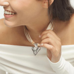 UNOde50 Leather and Multi Thread Silk Necklace - Camel 