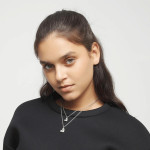 UNOde50 Double Necklace with Two Hearts - Silver 