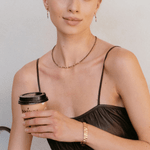 Golden Whisper Necklace - Brown-Olive Gold