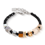 GeoCUBE Precious Nature Bracelet -Tricolor Silver