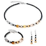 GeoCUBE Precious Nature Bracelet -Tricolor Silver