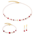 Coeur de Lion Princess Mix Earrings - Rose Blush 